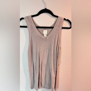 Joie Soft Gray Knit Tank Top